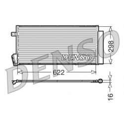 DENSO DCN09018 skraplacz klimatyzacji FIAT