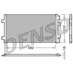 DENSO DCN09101 skraplacz klimatyzacji FIAT