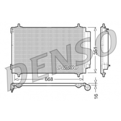 DENSO DCN21017 skraplacz klimatyzacji FIAT PEUGEOT