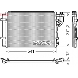 DENSO DCN43010 skraplacz klimatyzacji HYUNDAI KIA