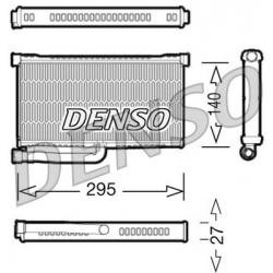 DENSO DRR02004 nagrzewnica wnętrza AUDI